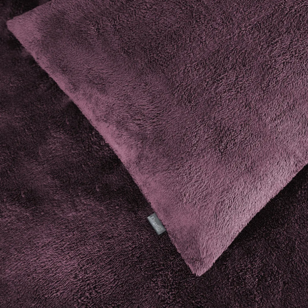 eleganzzz-dekbedovertrek-teddy-ApHRPGXV-2.webp Sale Eleganzzz Dekbedovertrek Teddy Pluche - Bordeaux 140x200/220cm