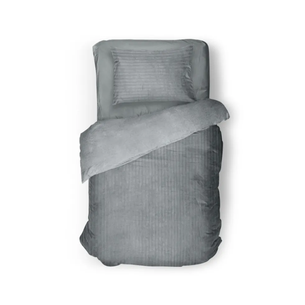 eleganzzz-dekbedovertrek-teddy-SdVKYrlD-0.webp Outlet Eleganzzz Dekbedovertrek Teddy Rib Fleece - Dark Grey 140x200/220cm