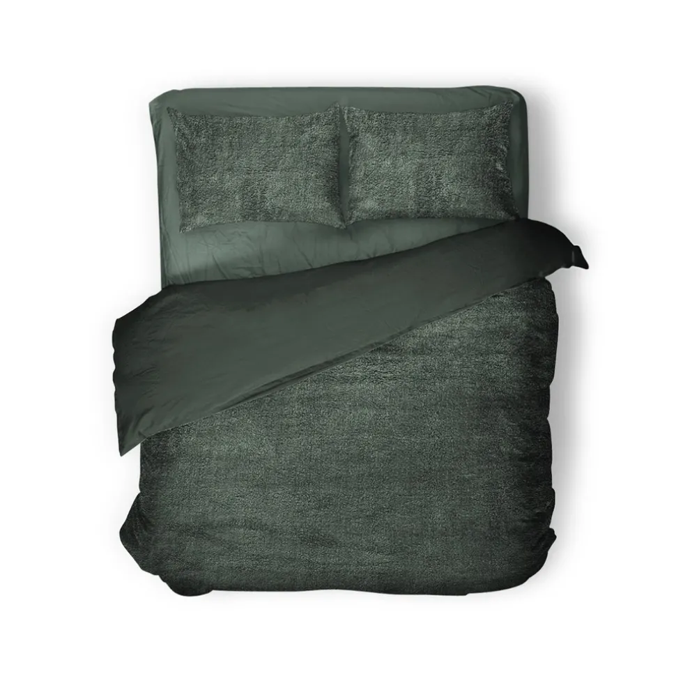 eleganzzz-dekbedovertrek-teddy-WperEvaY-0.webp Outlet Eleganzzz Dekbedovertrek Teddy Pluche - Bottle Green 240x200/220cm