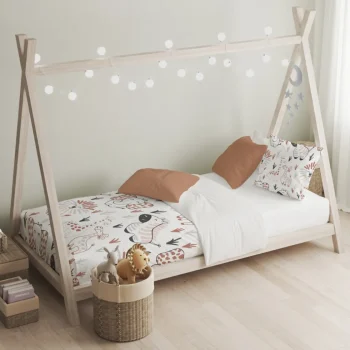 Best Eleganzzz Kinder Dekbedovertrek Micropercal Animal Crackers - White 140x220/240cm