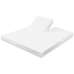 Fashion Eleganzzz Splittopper Hoeslaken Jersey Katoen Stretch - Wit 180x200cm