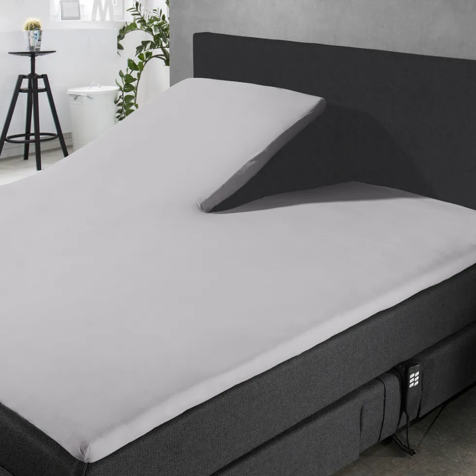 eleganzzz-splittopper-hoeslake-bOSPjkZf-1.webp New Eleganzzz Splittopper Hoeslaken Jersey Katoen Stretch - Licht Grijs 160x200cm