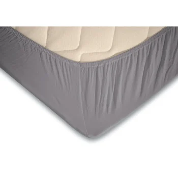 Discount Eleganzzz Topper Hoeslaken Jersey Katoen Stretch - Licht Grijs 90x210/220 - 100x200