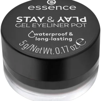 Online Essence Stay & Play 01 Black Gel Eyeliner Pot