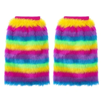 Sale Overig Fake Fur Gebreide Beenwarmers
