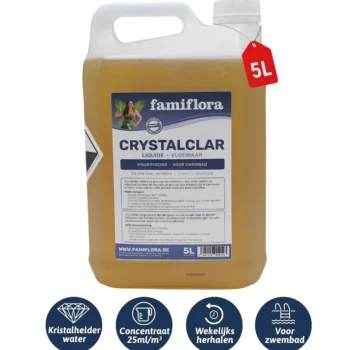 New Famiflora Crystalclar Vloeibaar 5L Groenverwijderaar