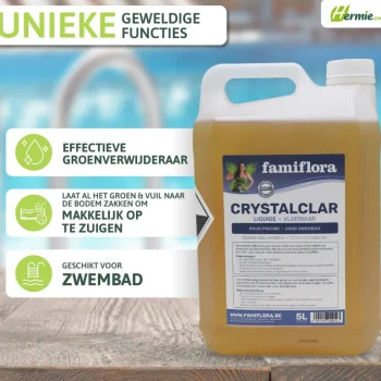 New Famiflora Crystalclar Vloeibaar 5L Groenverwijderaar