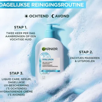 Outlet Garnier Skin Naturals Garnier Hyaluron+ Hydraterende Gezichtsreinigingsgel