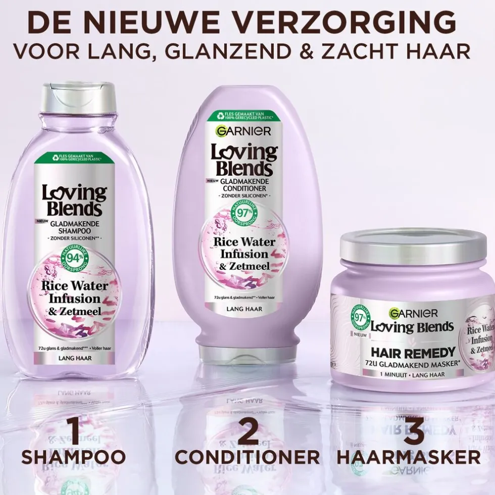 garnier-loving-blends-rice-wat-UiGFSBRp-2.webp Best Loving Blends Garnier Rice Water Infusion & Zetmeel Gladmakende Shampoo