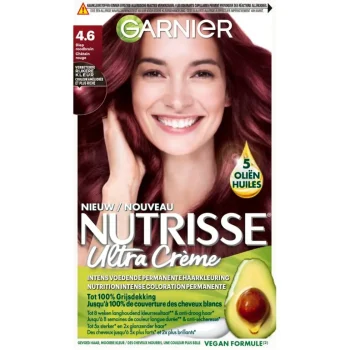 Online Nutrisse Garnier Ultra Crème 4.6 Diep Rood Middenbruin Permanente Haarkleuring