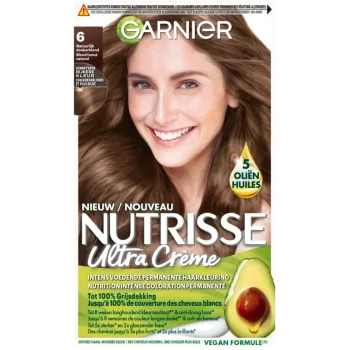 Clearance Nutrisse Garnier Ultra Crème 6 Natuurlijk Donkerblond Permanente Haarkleuring