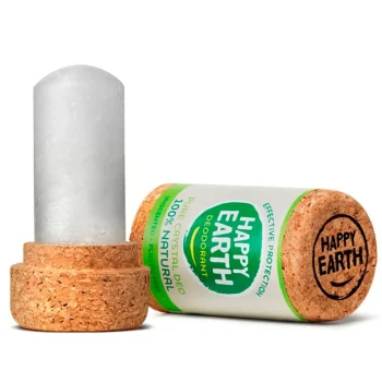 Outlet Happy Earth 100% Natural Pure Crystal Geurloze Deodorant Stick