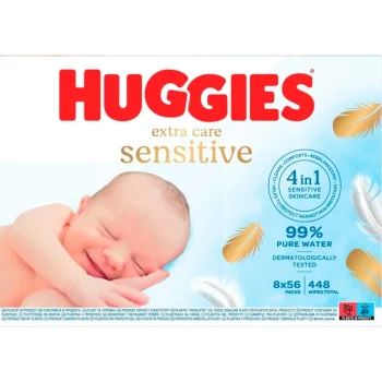 Best Huggies Extra Care Sensitive Babydoekjes