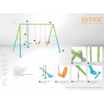 Hot Intex Swings - Driedelige Schommel Voor Kinderen - 343 X 254 X 211 Cm