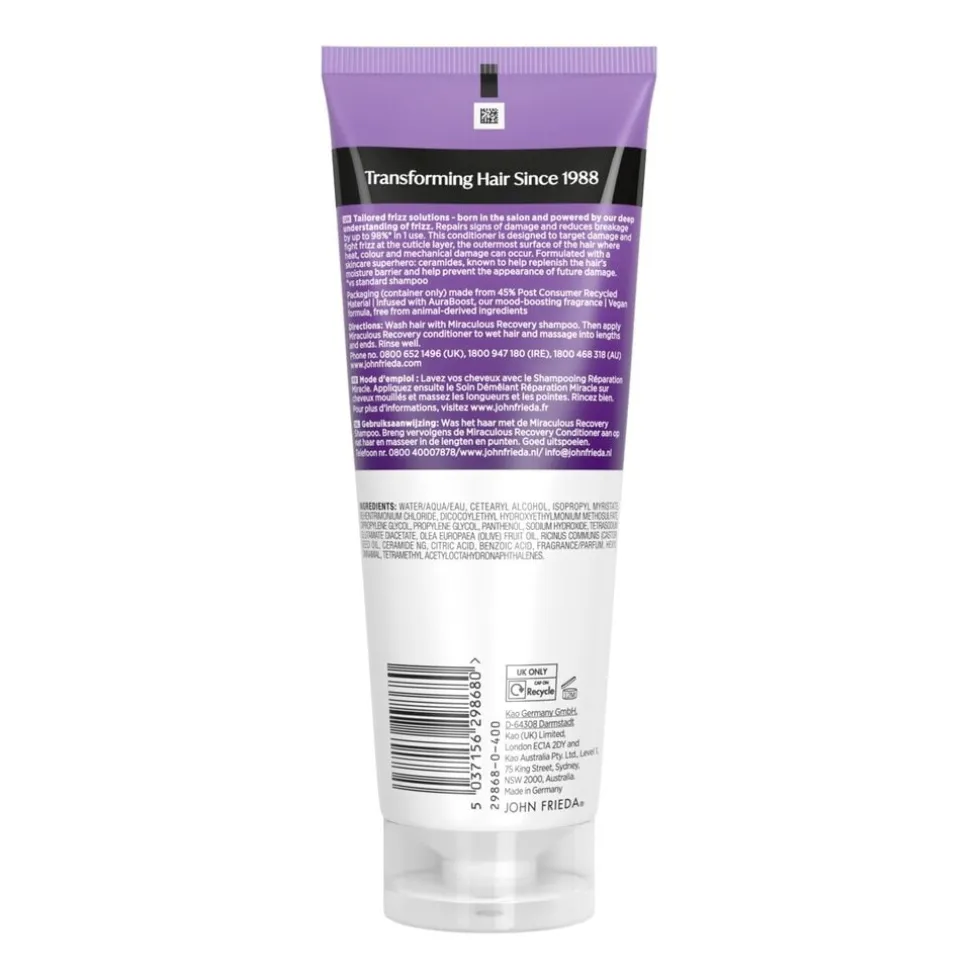 john-frieda-frizz-ease-miracul-CLDIvuso-1.webp Fashion John Frieda Frizz Ease Miraculous Recovery Repairing Conditioner