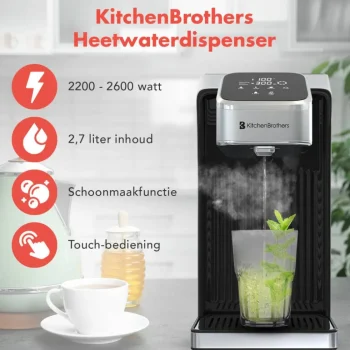 Best KitchenBrothers Heetwaterdispenser Met Melkfunctie