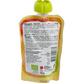 Discount Kruidvat 6+M Bio Banaan Met Appel En Wortel Knijpzakje