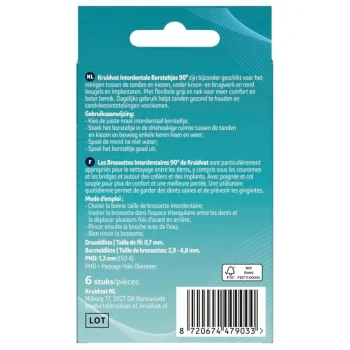 Fashion Kruidvat 90° 1,3mm Interdentale Borsteltjes