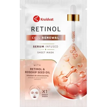 Outlet Kruidvat Cell Renewal Retinol & Rosehip Seed Oil Sheet Mask