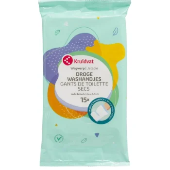 Outlet Kruidvat Droge Wegwerpwashandjes