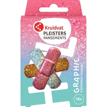 Outlet Kruidvat Holografische Glitterpleisters