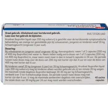 Discount Kruidvat Ibuprofen Liquid Caps 200 Mg Capsules
