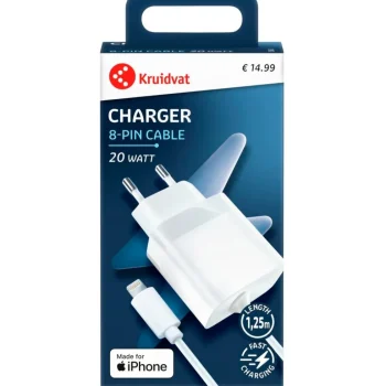 Outlet Kruidvat Mfi 20W 8-Pin Charger