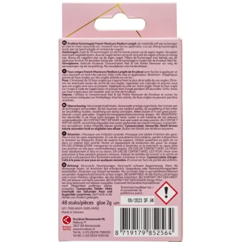 New Kruidvat Salon Nails French Manicure Medium Length Kunstnagels