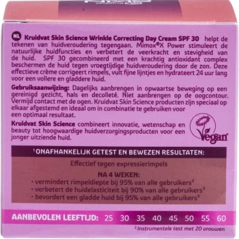 Clearance Kruidvat Skin Science Anti-Age SPF30 Wrinkle Correcting Day Cream 30+