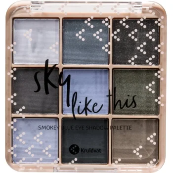 Sale Kruidvat Sky Like This Smokey Blue Eye Shadow Palette