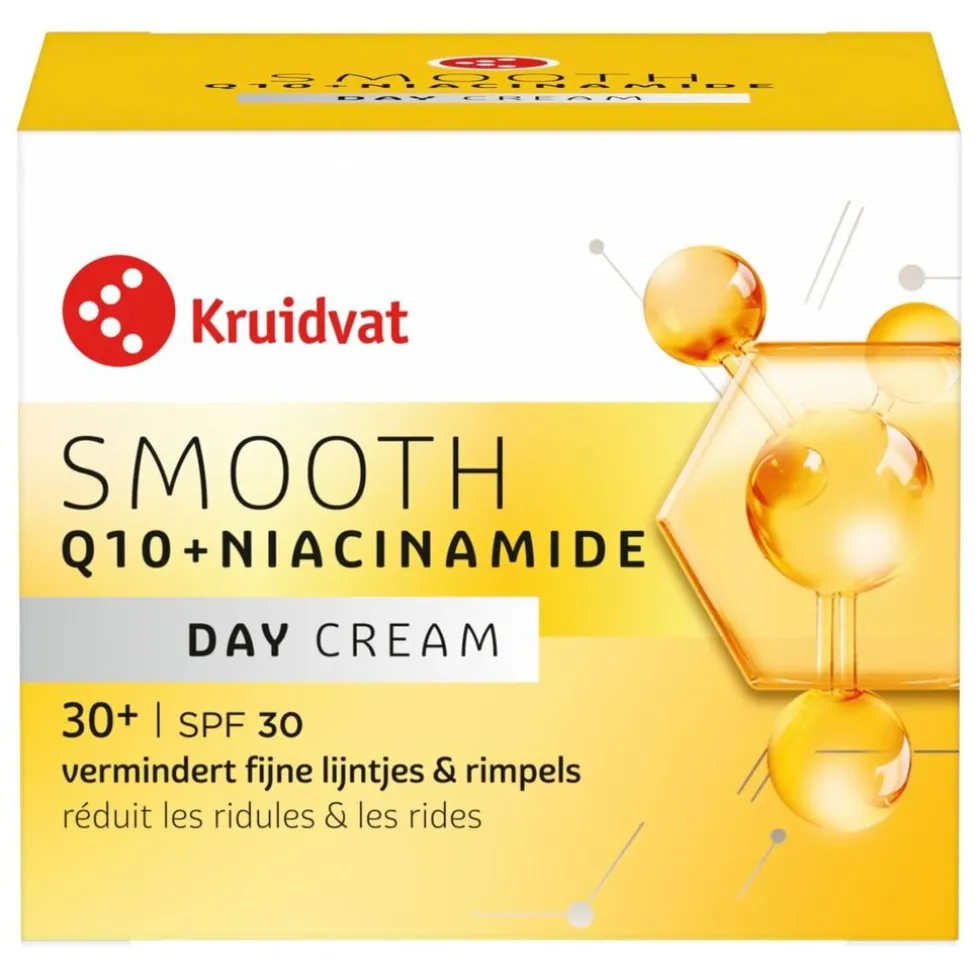 kruidvat-smooth-q10-niacinami-NJczSxNm-0.webp Outlet Kruidvat Smooth Q10 + Niacinamide SPF30 Dagcrème