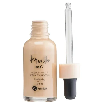 Outlet Kruidvat Stay With Me 030 C Dewy Beige Radiant Matte Serum Foundation
