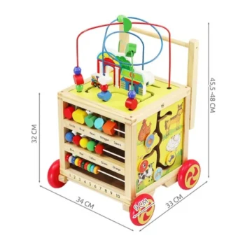 Best Kruzzel Houten Loopwagen Looptrainer Geschikt Vanaf 12 Maanden Leerzaam Babyspeelgoed