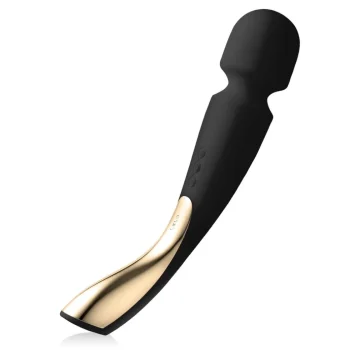 New Lelo Smart Wand 2 Wand Vibrator Met Opzetstukken Medium Zwart