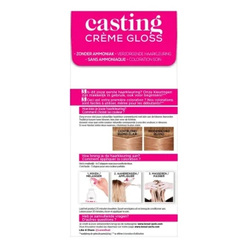 Discount Casting L'Oréal Paris Crème Gloss 810 Parelmoer Blond Semi-Permanente Haarkleuring