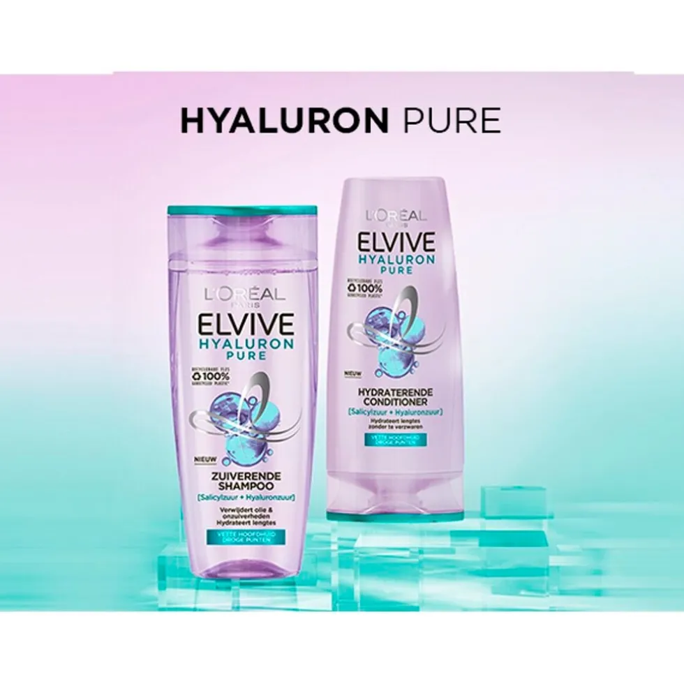 loral-paris-elvive-hyaluron-pu-IKKZKGeF-1.webp Sale Elvive L'Oréal Paris Hyaluron Pure Zuiverende Shampoo