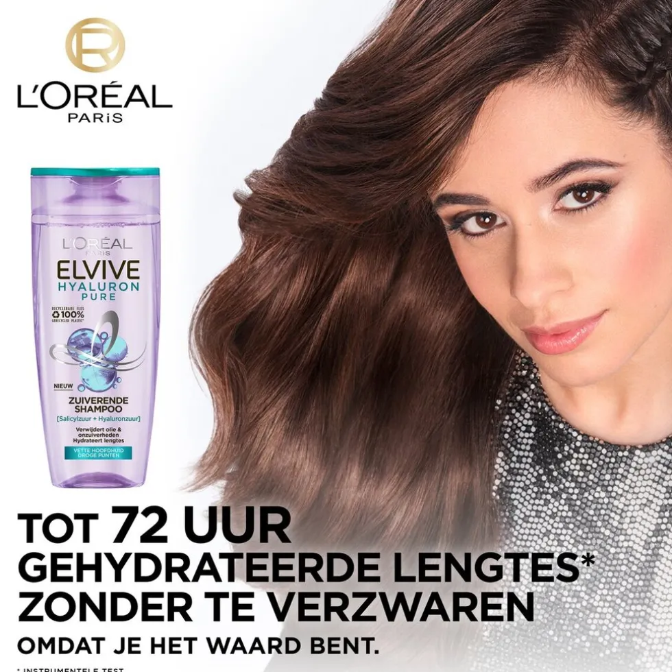 loral-paris-elvive-hyaluron-pu-IKKZKGeF-4.webp Sale Elvive L'Oréal Paris Hyaluron Pure Zuiverende Shampoo