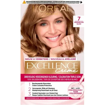 Clearance Excellence L'Oréal Paris Crème 7 Middenblond Permanente Haarverf