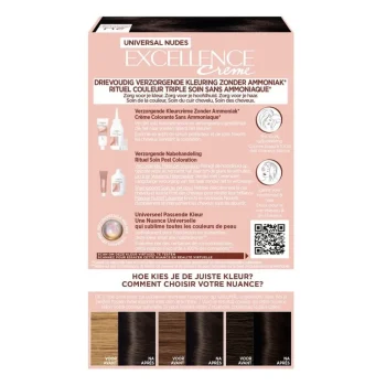 Hot Excellence L'Oréal Paris Crème Universal Nudes 2U Zeer Donkerbruin Permanente Haarkleuring