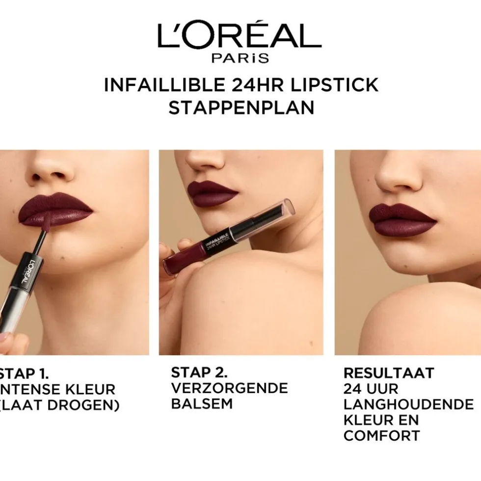 loral-paris-infaillible-24h-70-TRVjiITS-2.webp Outlet L'Oreal L'Oréal Paris Infaillible 24H 701 Captivated By Cerise Lipstick