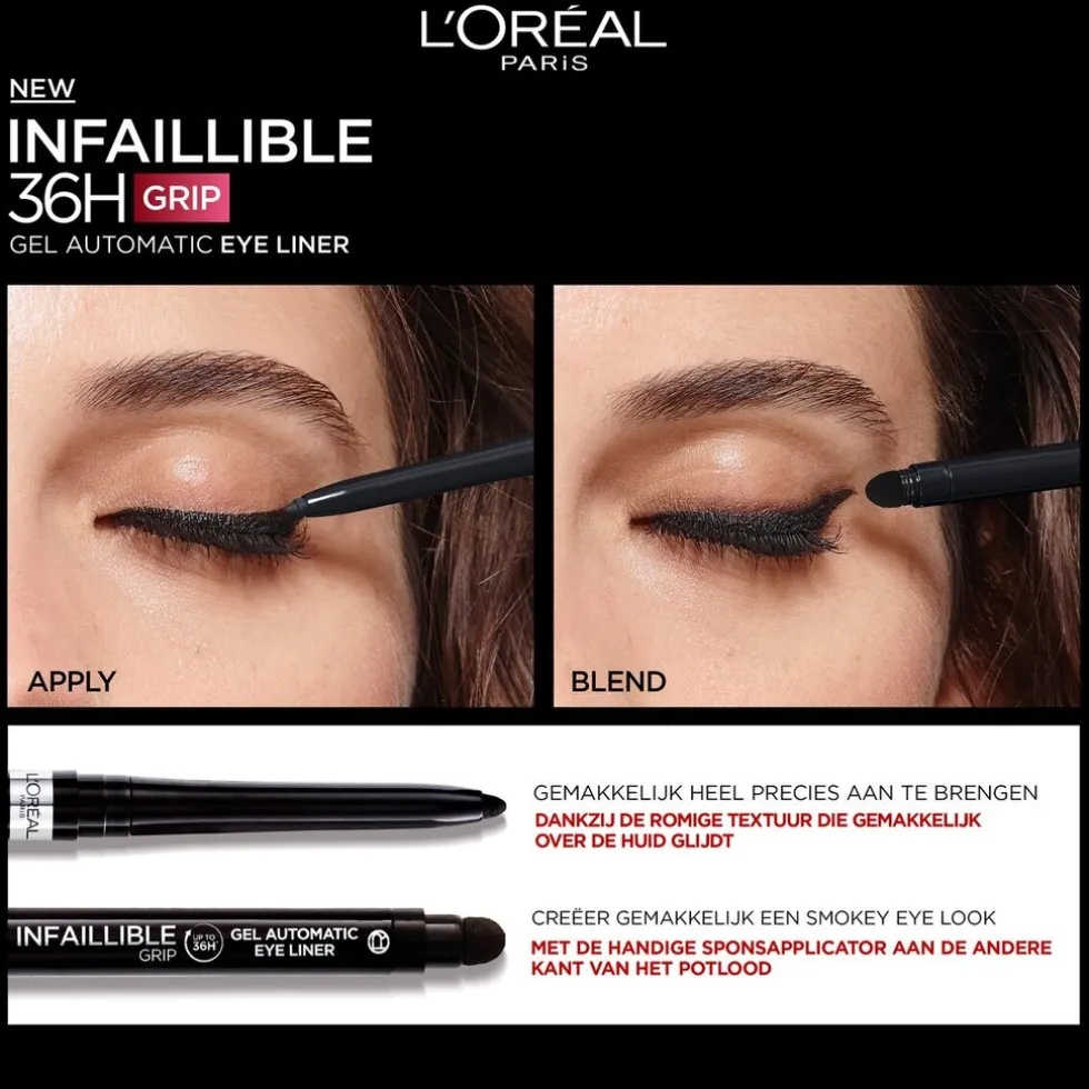 loral-paris-infaillible-36h-gr-sBCbSZmB-2.webp Online L'Oreal L'Oréal Paris Infaillible 36H Grip Gel Automatic Brown Denim Eyeliner
