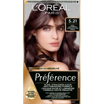Outlet Preference L'Oréal Paris Préférence 5.21 Koel Lichtbruin Permanente Haarkleuring