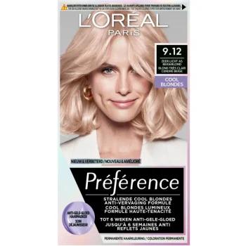 Best Preference L'Oréal Paris Préférence Cool Blondes 9.12 Zeer Licht As Beigeblond Permanente Haarkleuring