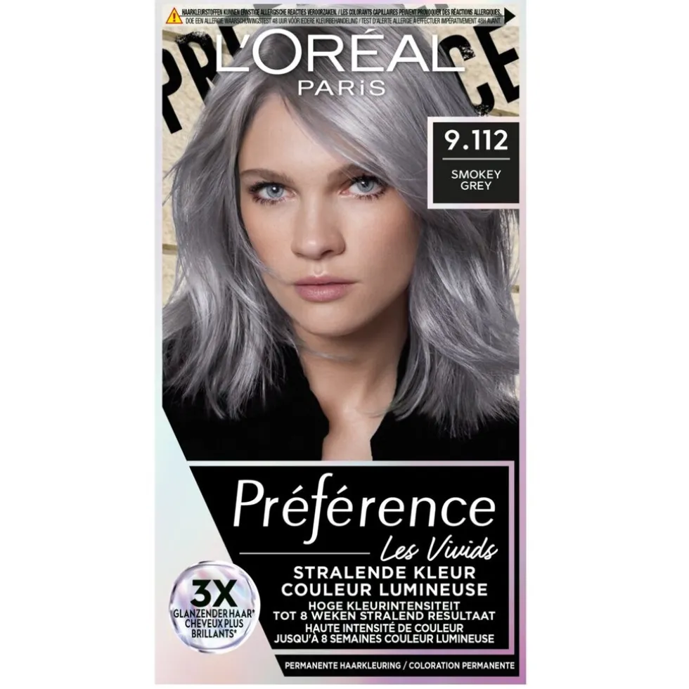loral-paris-prfrence-les-vivid-exueiDtg-0.webp Clearance Preference L'Oréal Paris Préférence Les Vivids 9.112 Smokey Grey Permanente Haarkleuring