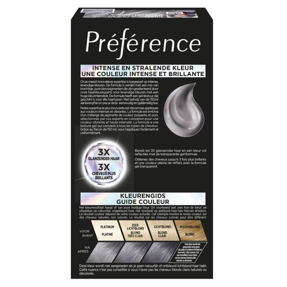 loral-paris-prfrence-les-vivid-exueiDtg-1.webp Clearance Preference L'Oréal Paris Préférence Les Vivids 9.112 Smokey Grey Permanente Haarkleuring