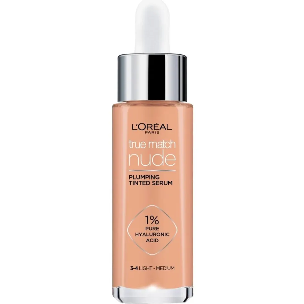 loral-paris-true-match-nude-3-DjlGHKlw-0.webp Hot L'Oreal L'Oréal Paris True Match Nude 3-4 Light Medium Plumping Tinted Serum