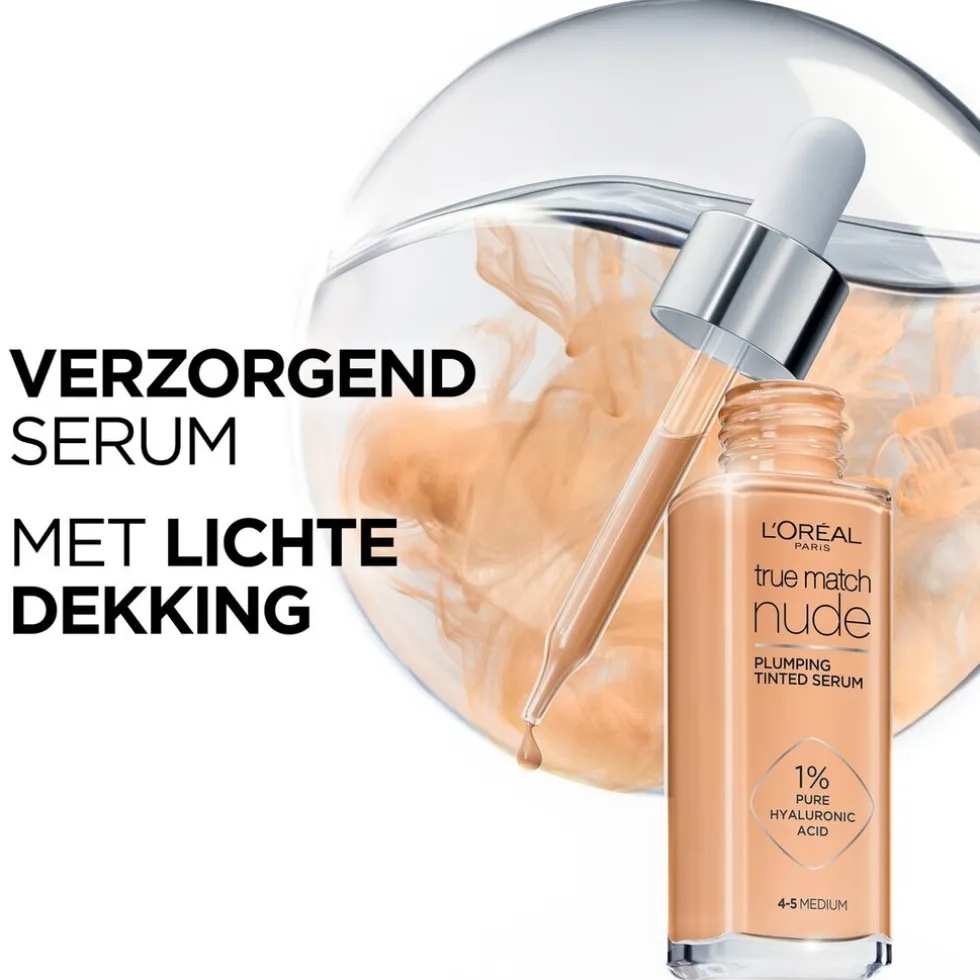loral-paris-true-match-nude-3-DjlGHKlw-3.webp Hot L'Oreal L'Oréal Paris True Match Nude 3-4 Light Medium Plumping Tinted Serum