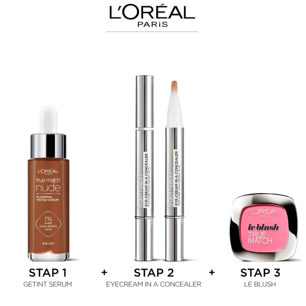 loral-paris-true-match-nude-7-WmjovDzQ-4.webp Online L'Oreal L'Oréal Paris True Match Nude 7-8 Tan Deep Plumping Tinted Serum
