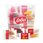 Hot Lotus Krokante Wafels, Bretons Botergaletje, Gevuld Speculooscrème