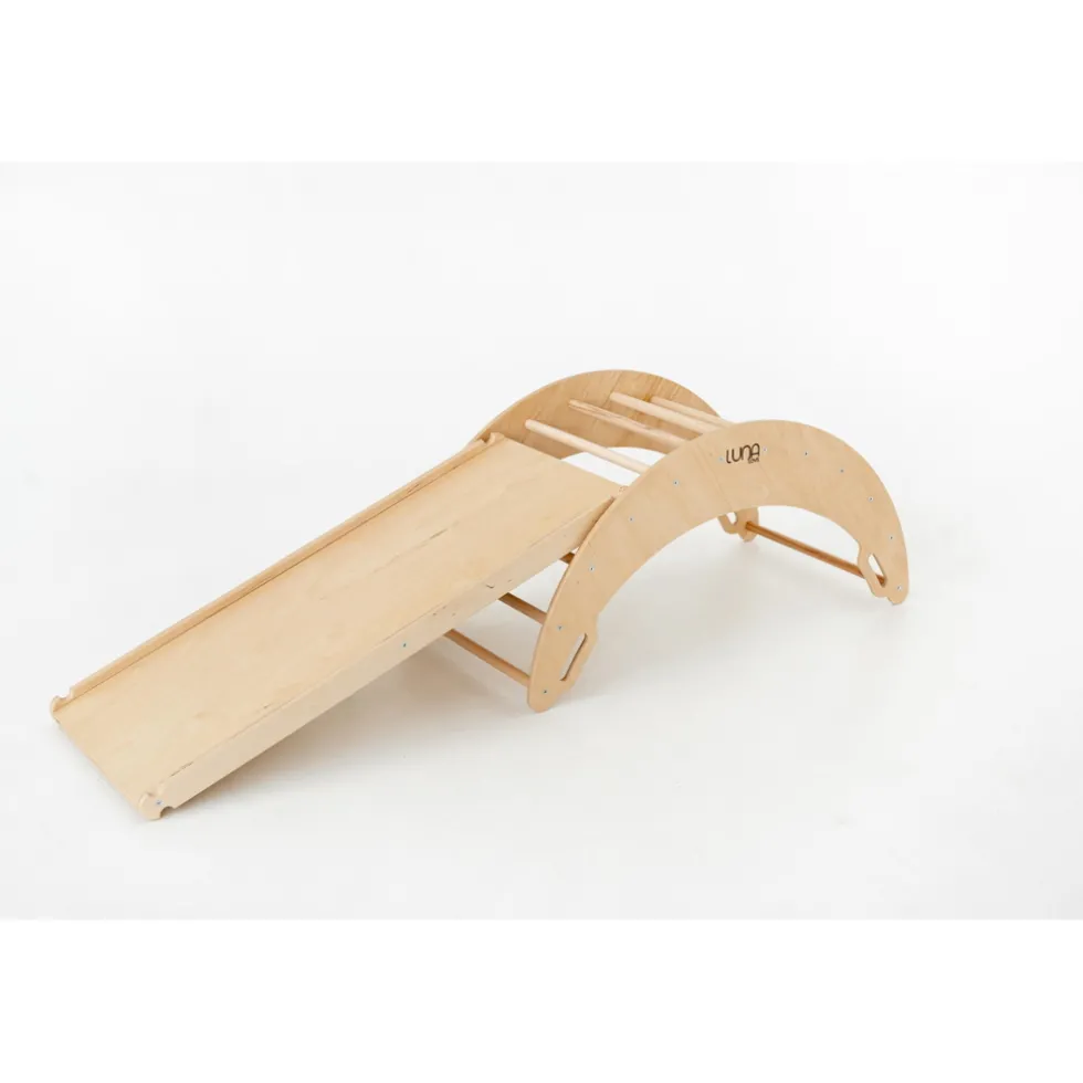 luna-toys-naturel-eco-houten-k-zoNrmhke-3.webp New Luna Toys Naturel ECO Houten Klimrek Met Glijbaan